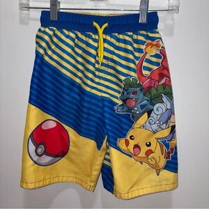 Pokémon Swim Trunks size 8 with mesh lining
